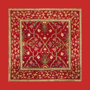 Imperial Mughal Floral Carpet circa 1650 T-Shirt