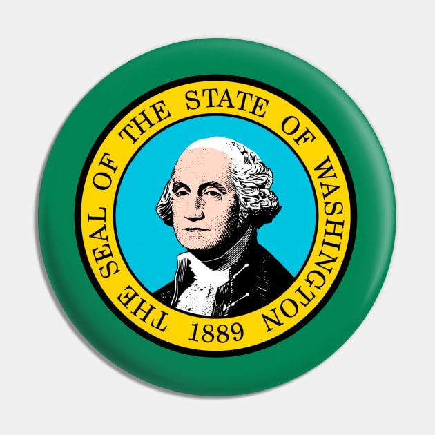 Washington Flag Pin by taoistviking