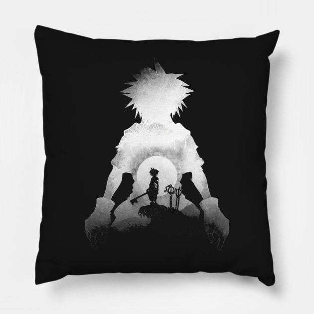 Monochrome Keyblade Pillow by FanFreak