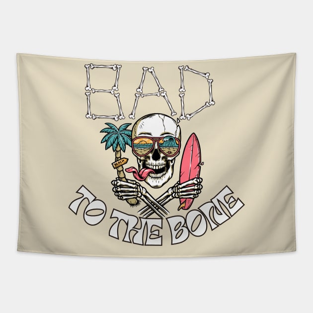 Bad to the Bone Tapestry by BandaraxStore