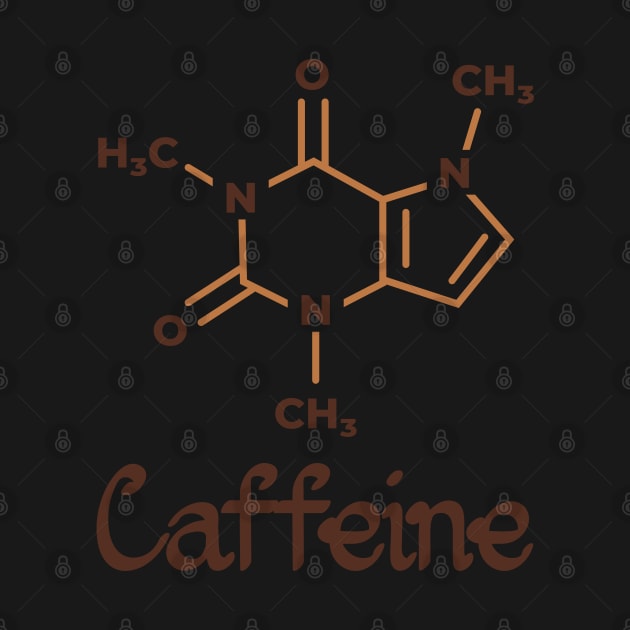 Caffeine Molecule by Promen Shirts