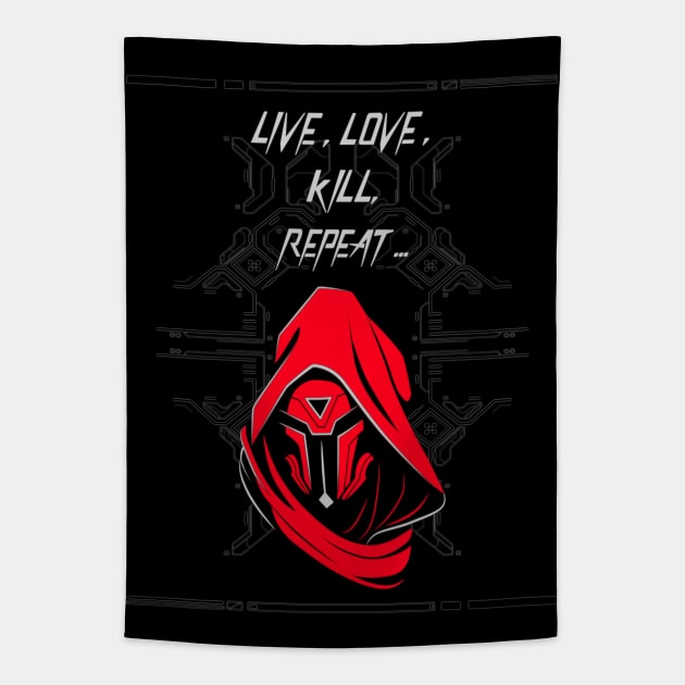 Live, Love, Laugh, Repeat Tapestry by Impulse Graphics