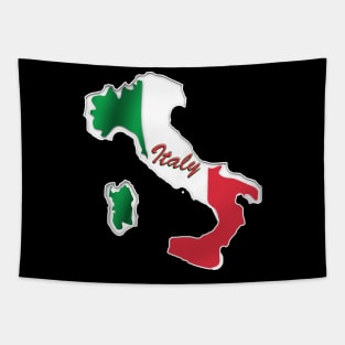 Italy - In Italian Flag Colors Tapestry