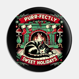 Christmas cat nap Pin