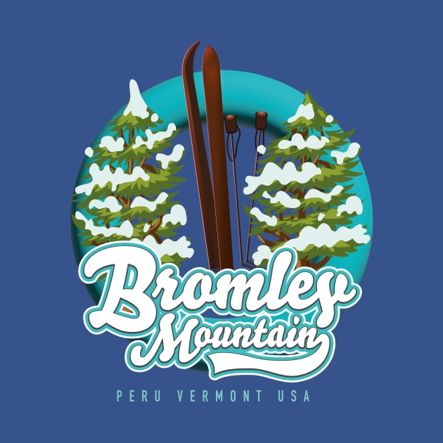 Bromley Mountain Peru Vermont US Ski logo by nickemporium1