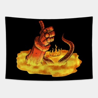 Thumbs up of Doom Tapestry