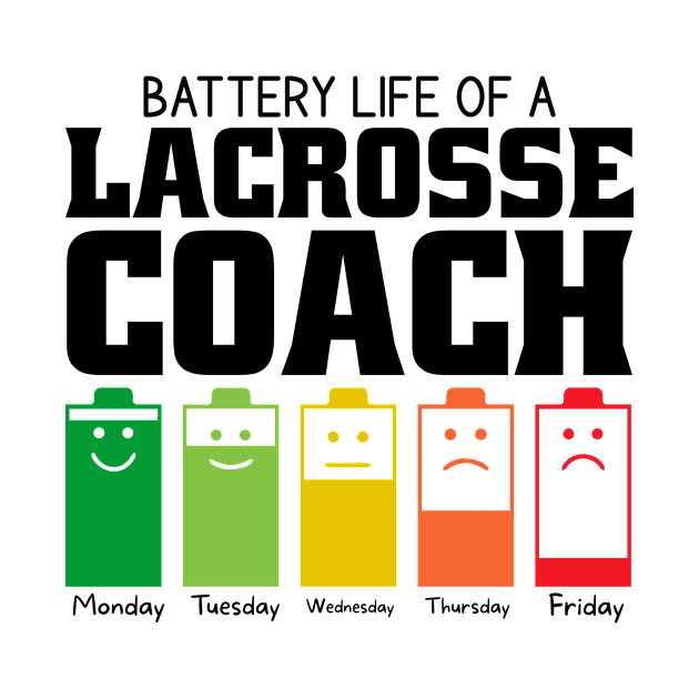 Battery Life Of A Lacrosse Coach by Stay Weird