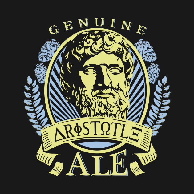 Aristotle Philosophy Beer Design by Get Hopped Apparel