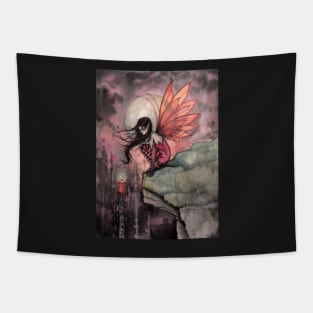 Autumn Flame Fairy Fantasy Art by Molly Harrison Tapestry