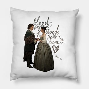 Outlander Blood of My Blood Illustration Pillow