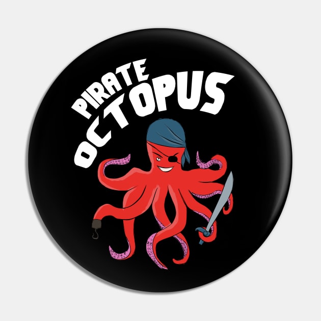 Illustration pirate octopus Pin by cypryanus