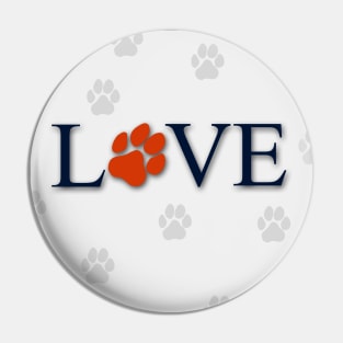 Puppy Dog Paw Love Pin