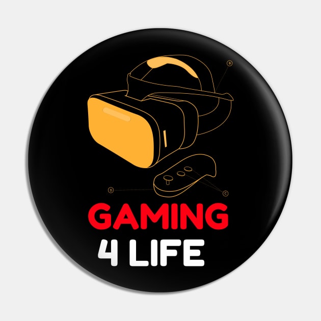 Gaming4Life Pin by YYMMDD-STORE