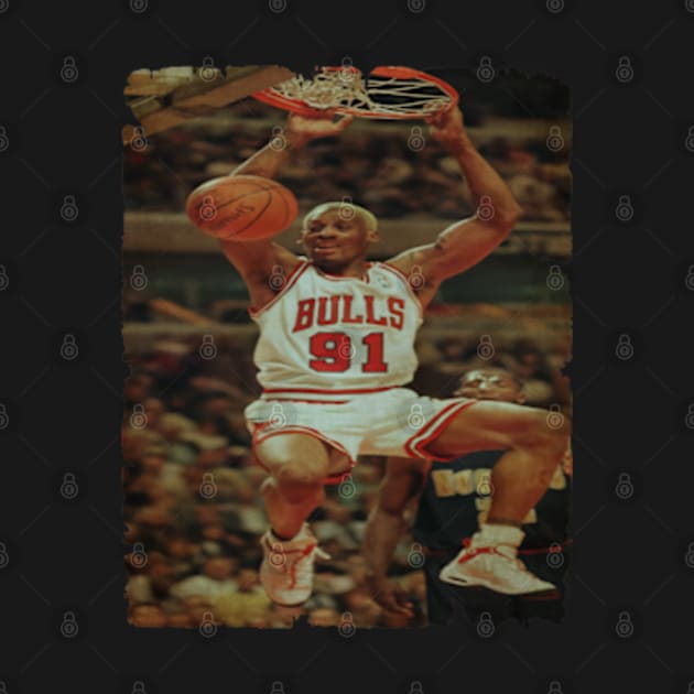 Dennis Rodman - Chicago Bulls Dunk Vintage by CAH BLUSUKAN