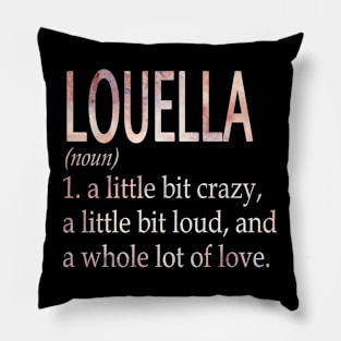 Louella Girl Name Definition Pillow