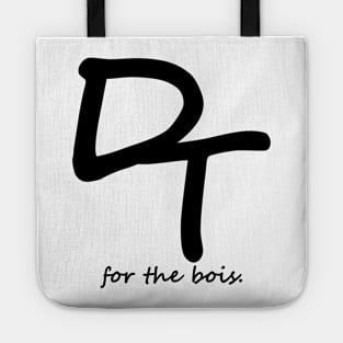 Black Logo with Slogan Tote