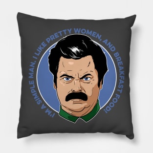 Ron Swanson Pillow