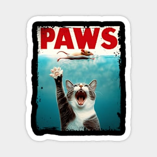 Paws Parody Cat Humor Magnet