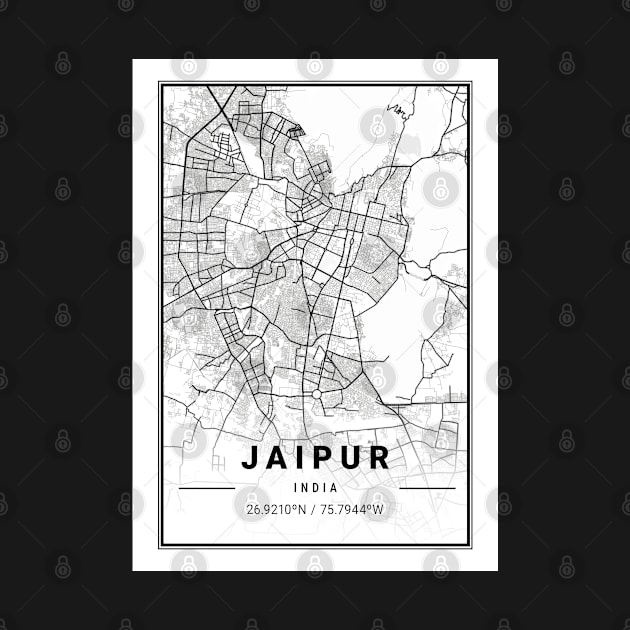 Jaipur Light City Map by tienstencil