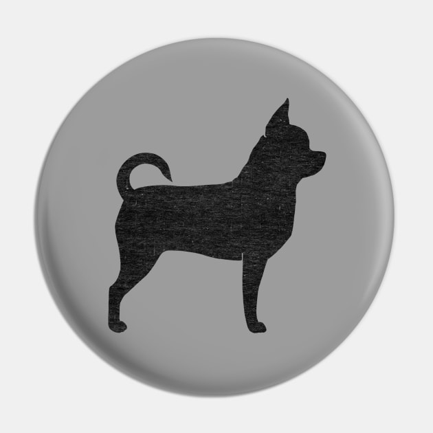 Chihuahua Silhouette Pin by Coffee Squirrel