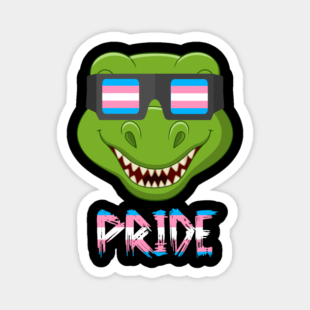 Dinosaurs Transgender Flag Lgbt Magnet by MarrinerAlex