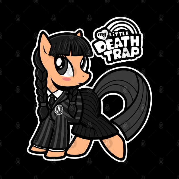 Cute Funny Retro 80's Cartoon Goth Girl Mashup Parody by BoggsNicolas