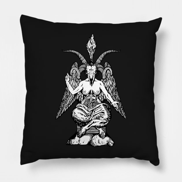 Baphomet Pillow by anosek1993