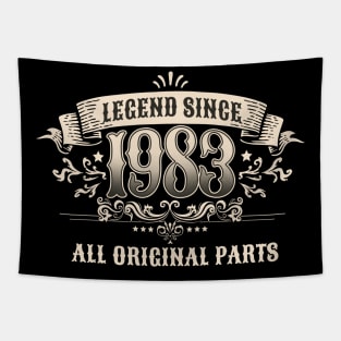 40 Years Old Legend Since 1983 40th Birthday Tapestry