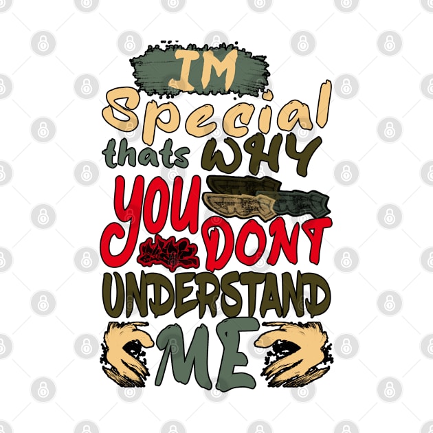 Text Art-Motivational Quote-Im Special by IMAGINATION ART