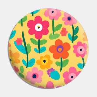 flowers-pattern Pin