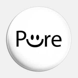 Pure smile artistic typography design Pin