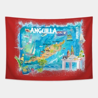 Anguilla_Illustrated_Travel_Map_With_RoadsS Tapestry