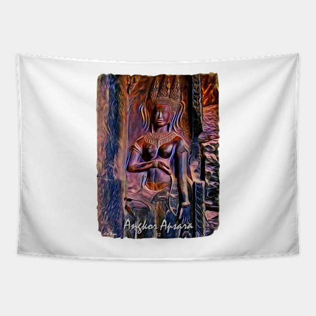 Angkor Apsara 1.2 Tapestry by Lees Tees