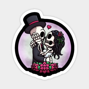 Skeletons Getting Married Magnet