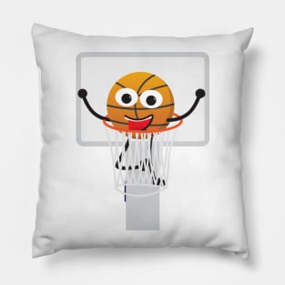 Cute Smiling Basketball Pillow