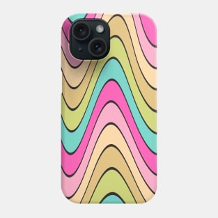 Fun Wavy Retro 70s Abstract Weird Phone Case