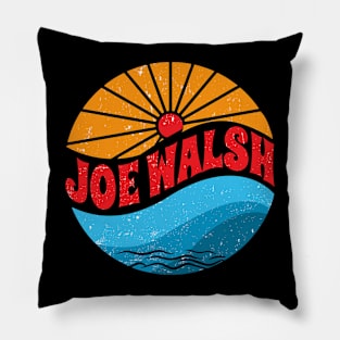 Graphic Proud Name Walsh Personalized Birthday 70s 80s 90s Vintage Styles Pillow