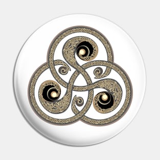 Beautiful ancient triskelion Pin