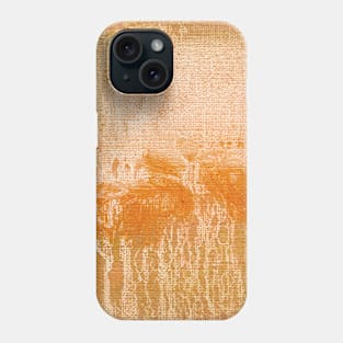 Orange Ochre Abstract Art Phone Case