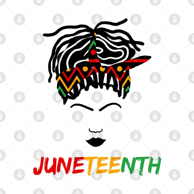 Juneteenth Bandana Locs Woman by blackartmattersshop