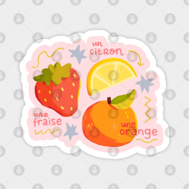 Des Fruits Magnet by maiadrawss