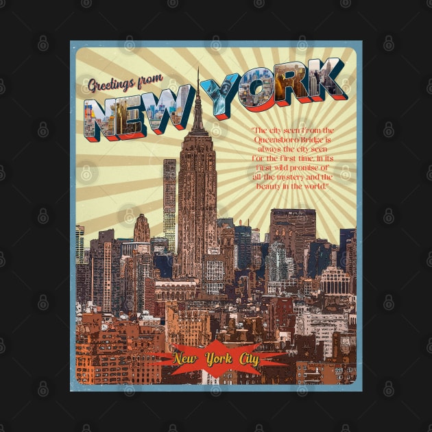 New York City Retro Style by Aanmah Shop