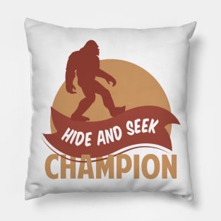 Hide And Seek Champion Bigfoot shirt Camping Sasquatch bigfoot t shirt Hiking Shirt Mountain Shirt Pillow