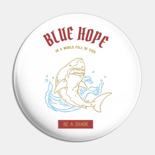 „Blue Hope“ Shark | Gift Pin