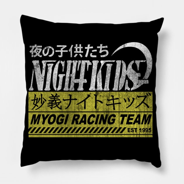 Nightkids Myogi Racing Team Pillow by Cholzar