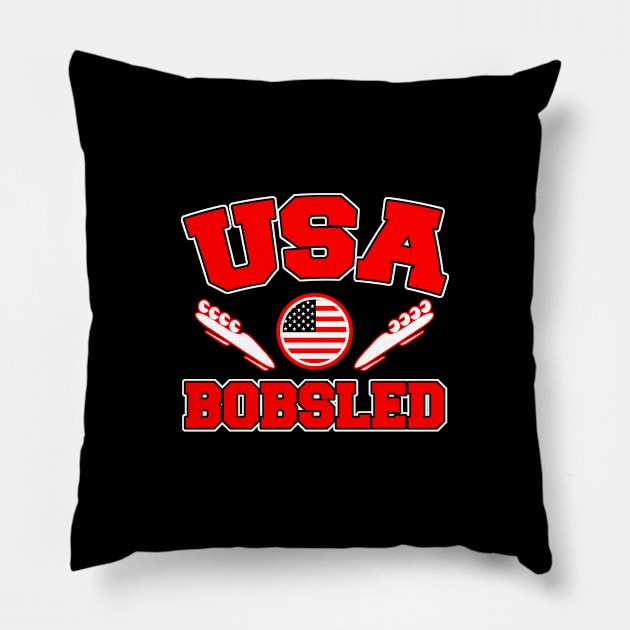 USA BOBSLED Pillow by jerranne