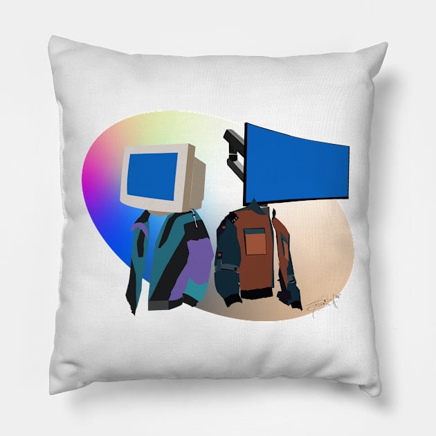 Puter BoiZ 2 Pillow by k1ownkid