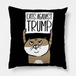 Cats Against Trump Pillow