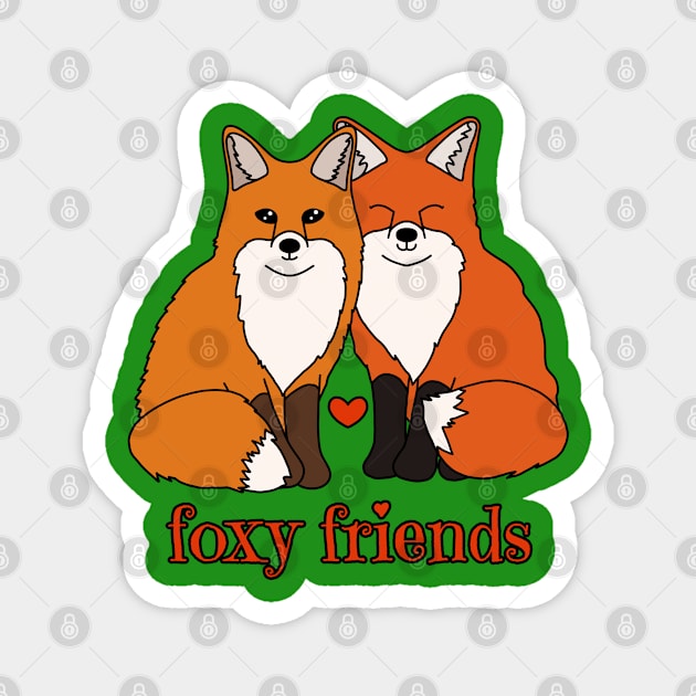 Foxy Friends Magnet by Art by Veya