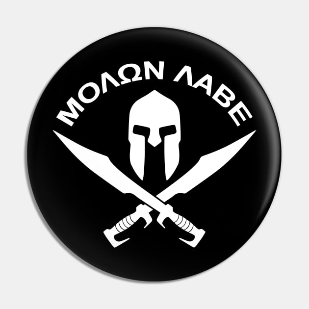 Mod.20 Molon Labe Greek Spartan Pin by parashop